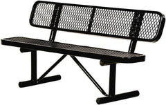 Vestil - 8' Long x 20" Wide, Steel Bench Seat - Americas Industrial Supply