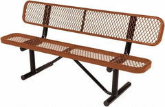 Vestil - 8' Long x 20" Wide, Steel Bench Seat - Americas Industrial Supply