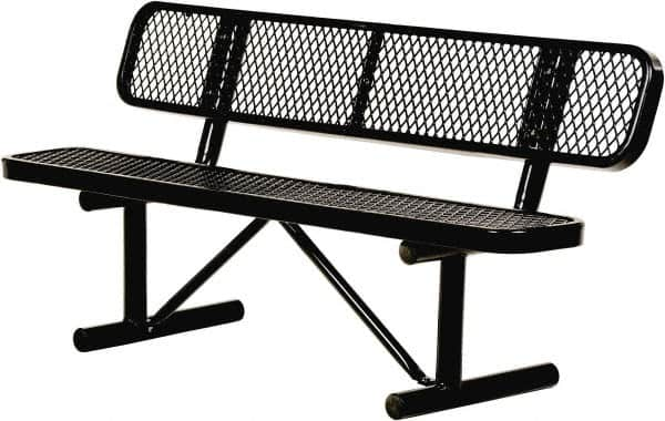 Vestil - 6' Long x 20" Wide, Steel Bench Seat - Americas Industrial Supply