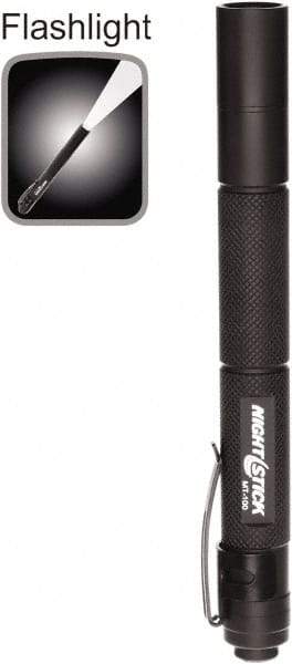 Bayco - LED Bulb, Industrial/Tactical Flashlight - Black Aluminum Body, AAA Batteries - Americas Industrial Supply