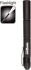 Bayco - LED Bulb, Industrial/Tactical Flashlight - Black Aluminum Body, AAA Batteries - Americas Industrial Supply