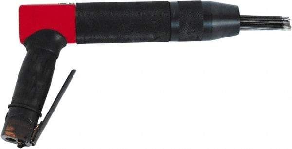 Chicago Pneumatic - 2,400 BPM, 0.92" Bore Diam, Pneumatic Pistol Grip Needle Scaler - 7" Needle Length, 4.2 CFM, 90 psi, 1/4 NPT Inlet - Americas Industrial Supply