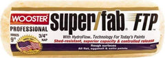 Wooster Brush - 3/4" Nap, 9" Wide Paint Roller - Rough Texture, Synthetic Knit - Americas Industrial Supply