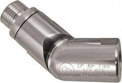 Chicago Pneumatic - 1/2 Male x Female NPT Pneumatic Hose Swivel Fitting - 1/2" ID, Aluminum, Industrial Interchange, 1-5/32" Body Diam - Americas Industrial Supply