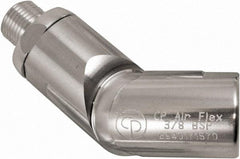 Chicago Pneumatic - 3/8 Male x Female NPT Pneumatic Hose Swivel Fitting - 3/8" ID, Aluminum, Industrial Interchange, 1-5/32" Body Diam - Americas Industrial Supply