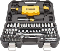 DeWALT - 108 Piece 1/4 & 3/8" Drive Mechanic's Tool Set - Comes in Blow Molded Case - Americas Industrial Supply