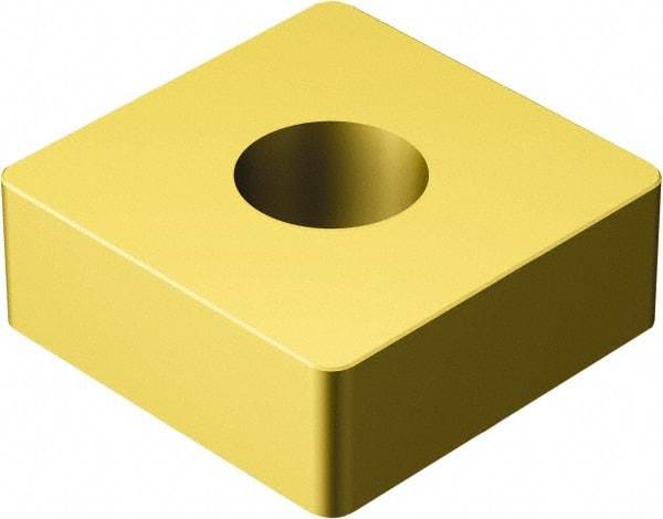 Sandvik Coromant - SNGA433 Grade 6050 Ceramic Turning Insert - TiN Finish, 90° Square, 1/2" Inscr Circle, 3/16" Thick, 3/64" Corner Radius - Americas Industrial Supply