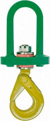 Machining & Welding - #5 Hook, 2 Ton Capacity, Alloy Steel Swivel Hoist Hook - 12-1/4" Long - Americas Industrial Supply