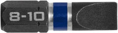 Irwin - 0.2795" Slotted Screwdriver Bit - 1/4" Hex Drive, 1" OAL - Americas Industrial Supply