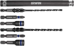 Irwin - 7 Piece 3/16" & 1/4" Concrete Anchor Installation Kit - For Use with Impact Drivers and Rotary Drills - Americas Industrial Supply