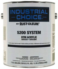 Rust-Oleum - 1 Gal Black Semi Gloss Finish Acrylic Enamel Paint - Interior/Exterior, Direct to Metal, <250 gL VOC Compliance - Americas Industrial Supply