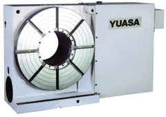 Yuasa - 1 Spindle, 25 Max RPM, 19.68" Table Diam, 2 hp, Horizontal & Vertical CNC Rotary Indexing Table - 980 kg (2156 Lb) Max Horiz Load, 309.88mm Centerline Height - Americas Industrial Supply