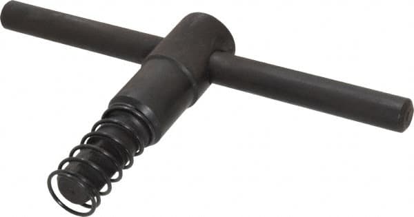 Gibraltar - 5" Chuck Diam Compatibility, Lathe Chuck Key - Compatible with 3-Jaw Chucks, Self Ejecting, 3.35" Body Length, 0.393" Actual Key Square Size - Americas Industrial Supply