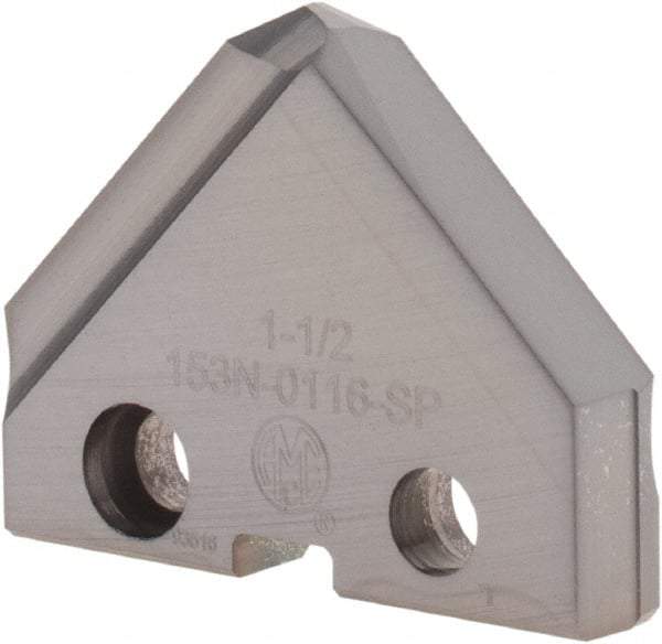 Allied Machine and Engineering - 1-1/2" Diam x 1/4" Thick, Seat Code 3, 90° Included Angle Spade Drill Insert - TiCN Coated, Cobalt, Grade Super Cobalt, Series T-A - Americas Industrial Supply