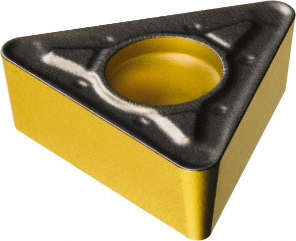 Sandvik Coromant - TCMT32.53 PR Grade 4335 Carbide Turning Insert - TiCN/AI2O3/TiN Finish, 60° Triangle, 3/8" Inscr Circle, 5/32" Thick, 3/64" Corner Radius - Americas Industrial Supply