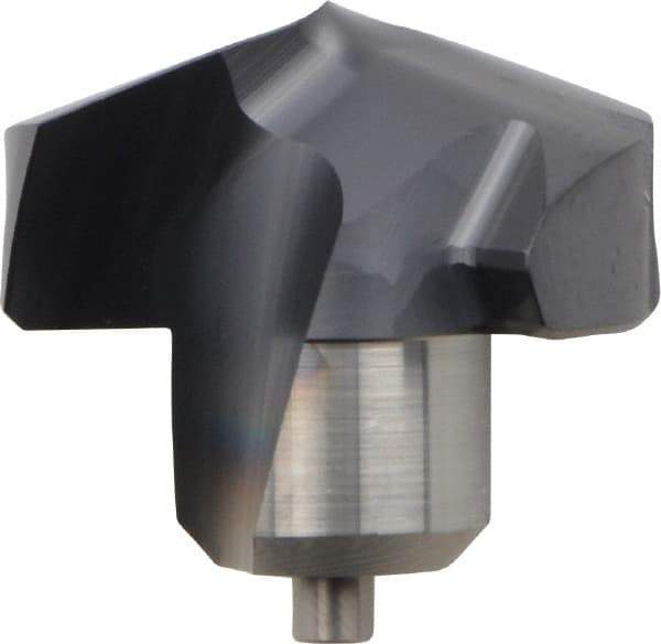 Kennametal - Series KenTIP, 19.5mm Diam Grade KCP15 140° Replaceable Drill Tip - Carbide, AlTiN Finish, X Seat Size - Americas Industrial Supply