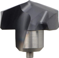 Kennametal - Series KenTIP, 19.5mm Diam Grade KCP15 140° Replaceable Drill Tip - Carbide, AlTiN Finish, X Seat Size - Americas Industrial Supply