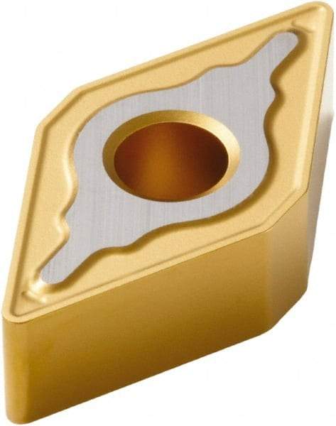 Seco - DNMG442 MR7 Grade TP40 Carbide Turning Insert - TiC/TiCN/TiN Finish, 55° Diamond, 1/2" Inscr Circle, 1/4" Thick, 1/32" Corner Radius - Americas Industrial Supply