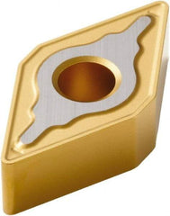 Seco - DNMG442 MR7 Grade TP40 Carbide Turning Insert - TiC/TiCN/TiN Finish, 55° Diamond, 1/2" Inscr Circle, 1/4" Thick, 1/32" Corner Radius - Americas Industrial Supply