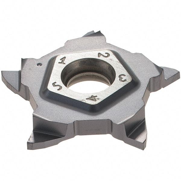 Iscar - PENTA24N119 IC908 Grade, 0.0469" Cutting Width, Carbide Cutoff Insert - Neutral Lead Angle, 0.0039" Cnr Rad, TiAlN Coated - Americas Industrial Supply