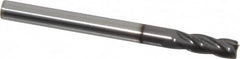 Value Collection - 1/8", 3/8" LOC, 1/8" Shank Diam, 1-1/2" OAL, 4 Flute, Solid Carbide Square End Mill - Single End, Diamond-Like Carbon (DLC) Finish, Spiral Flute, Centercutting, Right Hand Cut, Right Hand Flute - Americas Industrial Supply