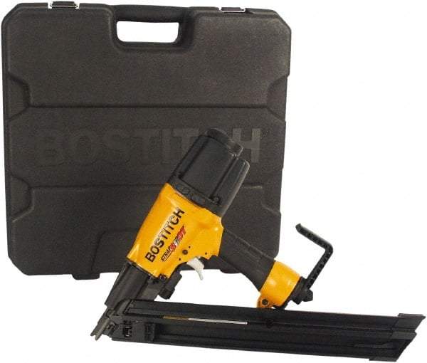 Stanley Bostitch - 1-1/2 to 2-1/2" Metal Connector Nail Length, 11 Gauge Metal Connector Air Nailer - 80 to 120 psi - Americas Industrial Supply