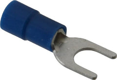 Thomas & Betts - #10 Stud, 16 to 14 AWG Compatible, Partially Insulated, Crimp Connection, Standard Fork Terminal - Americas Industrial Supply