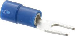 Thomas & Betts - #6 Stud, 16 to 14 AWG Compatible, Partially Insulated, Crimp Connection, Standard Fork Terminal - Americas Industrial Supply