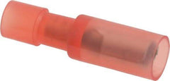 Thomas & Betts - 22 to 16 AWG Bullet Connector - 0.153" Bullet Diam, Red Nylon Insulation - Americas Industrial Supply