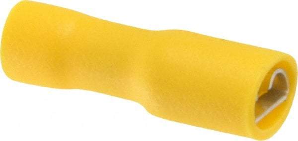 Thomas & Betts - 12 to 10 AWG, Vinyl, Fully Insulated, Female Wire Disconnect - 1/4 Inch Wide Tab, Yellow, RoHS Compliant, UL 94 V-0 - Americas Industrial Supply