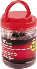 Erickson Manufacturing - Bungee Cord with Steel Hook - 10" OAL, Black - Americas Industrial Supply