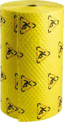 Brady SPC Sorbents - 80 Gal Capacity per Package, Chemical/Hazmat Roll - 300' Long x 30" Wide, Yellow, Polypropylene - Americas Industrial Supply