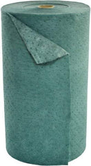 Brady SPC Sorbents - 49 Gal Capacity per Package, Universal Roll - 150' Long x 30" Wide, Green, Recycled Fibers - Americas Industrial Supply