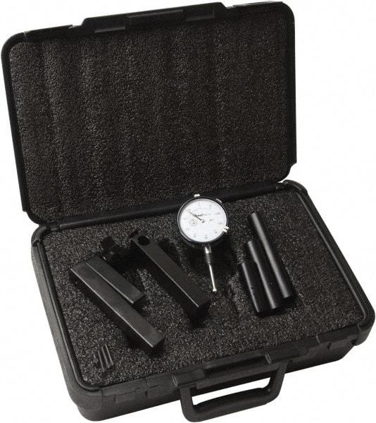 Moody Tools - 0.001" Graduation, 4" Max Meas, 0-100 Dial Reading, Dial Indicator & Base Kit - 0.001" Resolution - Americas Industrial Supply