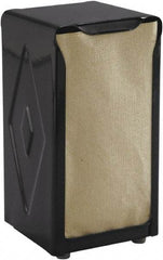 San Jamar - 3-3/4 x 4 x 7-1/2, Napkin Dispenser - Tabletop Tall Fold, Black - Americas Industrial Supply