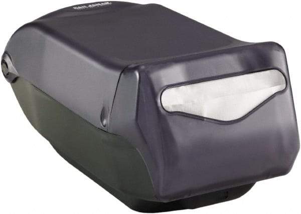 San Jamar - 8 x 15-3/4 x 7-1/4, Napkin Dispenser - Control Face Countertop, Black Pearl - Americas Industrial Supply