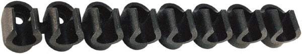 Legris - 3/8 Hose OD, Clip Strip - Black, 6 Slots, 3-1/2" OAL, For Use With Tubes - Americas Industrial Supply