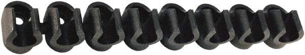 Legris - 1/2 Hose OD, Clip Strip - Black, 5 Slots, 3-1/4" OAL, For Use With Tubes - Americas Industrial Supply