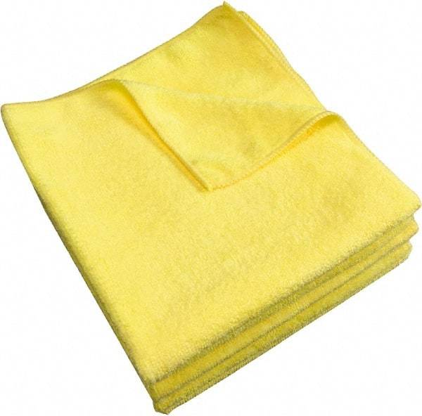 PRO-SOURCE - Reusable Microfiber Wipes - 14" x 14" Sheet Size, Yellow - Americas Industrial Supply