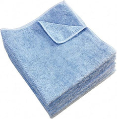 PRO-SOURCE - Reusable Microfiber Wipes - 14" x 14" Sheet Size, Blue - Americas Industrial Supply