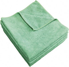 PRO-SOURCE - Reusable Microfiber Wipes - 12" x 12" Sheet Size, Green - Americas Industrial Supply