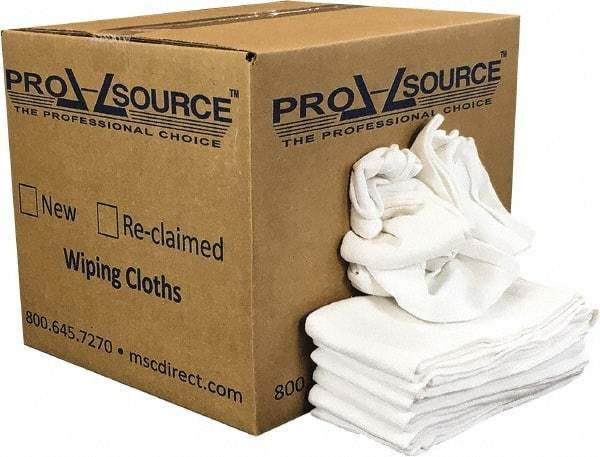 PRO-SOURCE - 25 Inch Long x 16 Inch Wide Virgin Cotton Surgical Towels - White, Huck Toweling, Lint Free, 10 Lbs. at 4 to 6 per Pound, Box - Americas Industrial Supply