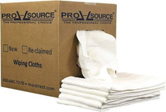 PRO-SOURCE - 12 Inch Long x 20 Inch Wide Virgin Cotton Diaper Rags - White, Lint Free, 5 Lbs. at 2 to 4 per Pound, Box - Americas Industrial Supply