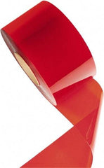 Aleco - Orange Replacement Vinyl Strip Standard Dock Curtain Strips - 8" Wide x 150' Long x 0.08" Thick, PVC - Americas Industrial Supply