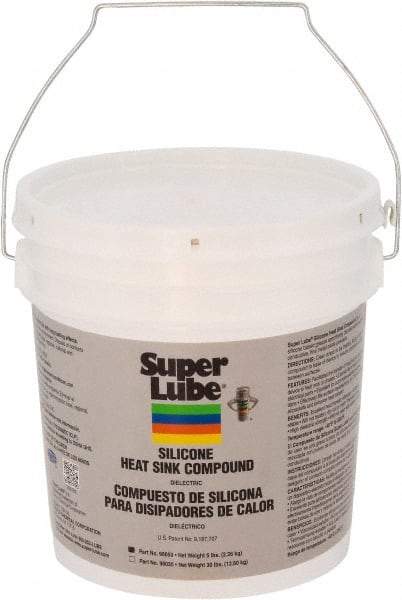 Synco Chemical - 5 Lb Pail Silicone Heat-Transfer Grease - White, High Dielectric Strength, 500°F Max Temp, - Americas Industrial Supply