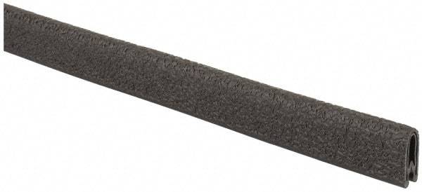 TRIM-LOK - 1/8 Inch Thick x 0.3 Wide x 25 Ft. Long, EPDM Rubber Edge Trim - Leather Texture - Americas Industrial Supply