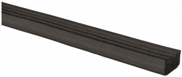 TRIM-LOK - 5/8 Inch Thick x 5/8 Wide x 100 Ft. Long, EPDM Rubber Ribbed Seal with Acrylic - Americas Industrial Supply