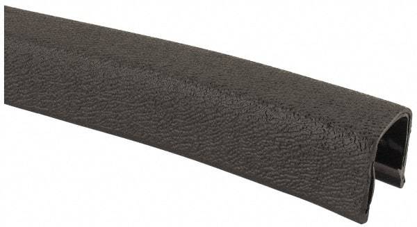 TRIM-LOK - 3/4 Inch Thick x 0.92 Wide x 100 Ft. Long, EPDM Rubber Jumbo Edge Trim - Pebble Texture - Americas Industrial Supply