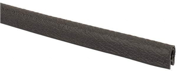 TRIM-LOK - 1/8 Inch Thick x 0.3 Wide x 100 Ft. Long, EPDM Rubber Edge Trim - Pebble Texture - Americas Industrial Supply