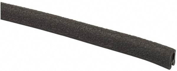 TRIM-LOK - 1/32 Inch Thick x 0.2 Wide x 25 Ft. Long, EPDM Rubber Edge Trim - Leather Texture - Americas Industrial Supply